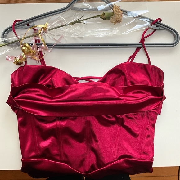 Lucy in the Sky Nya Satin Corset Dress L - Picture 4 of 5